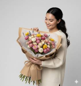 Букет из Хеликрисума