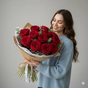 Букет роз "Страсть Тесс" 7шт