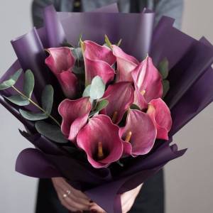 Букет из калл "Розовый восход"