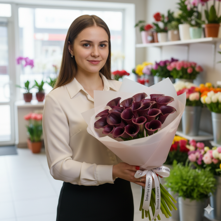 Букет из калл "Вечная нежность" Букет из калл "Вечная нежность"