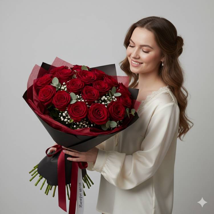 Розы Explorer (тёмно-красная) 25шт Розы Explorer (тёмно-красная) 25шт