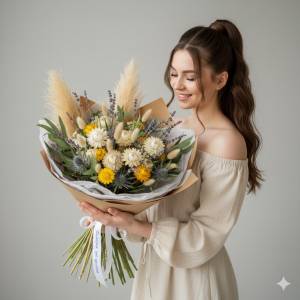 Букет из Сухоцветов "Бохо Элегантность"